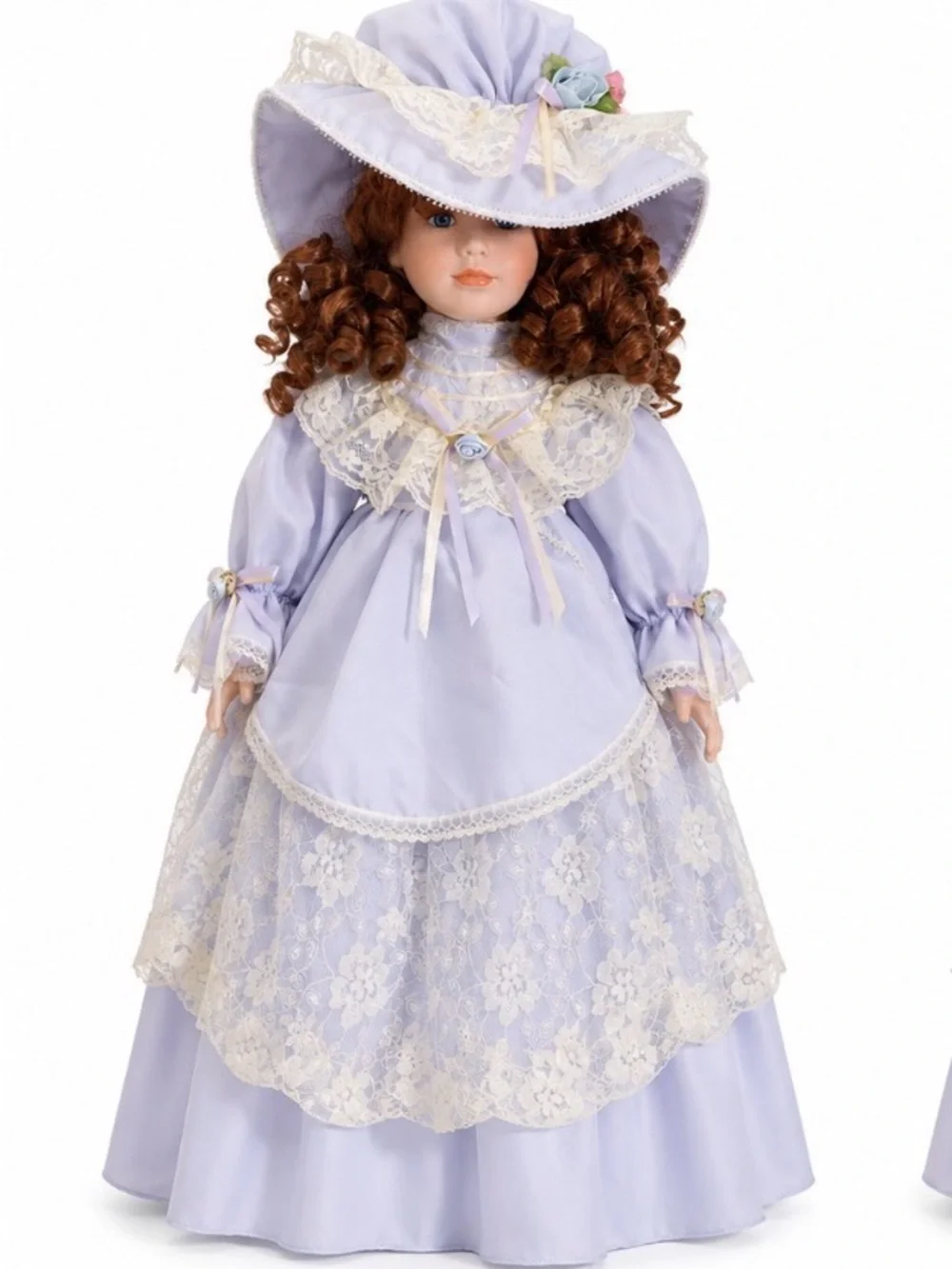 Lavender Lace Girls' Formal Dress with Hat - Brand: